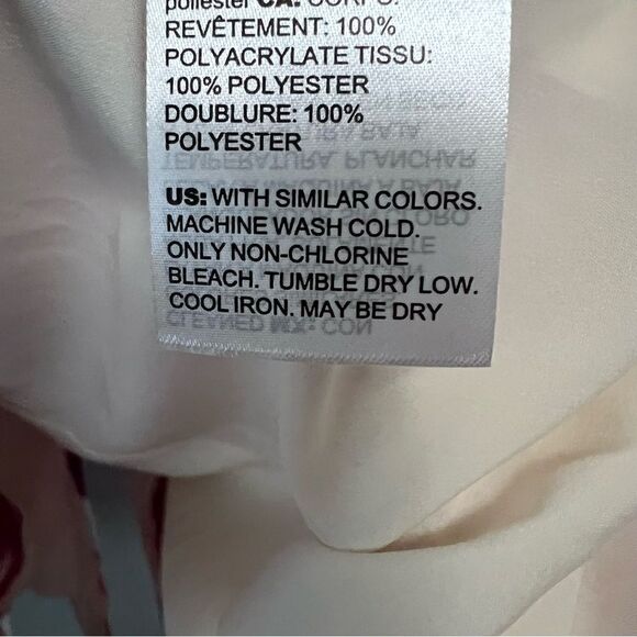 Chico's Ikat Floral Trench Coat W/Removeable Hood Size L NWOT! - Picture 7 of 9